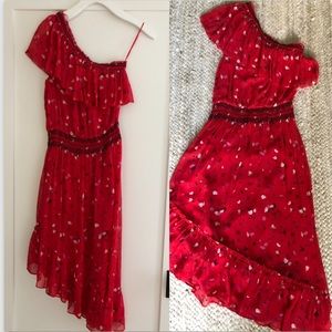 Joie One Shoulder Ruffle Dress